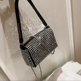 Mini Rhinestone Hand Bag Bling Diamond Messenger Evening Bag