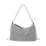 Beaded Crystal Diamonds Evening Clutch Bag