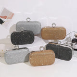 Rhinestones Women Clutch Bags Finger Rings Evening Bags Vintage Wedding Bridal