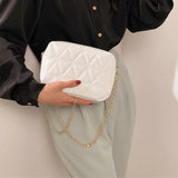 Rhombus Small Crossbody Bag for Women Embroidery Handbags