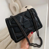 Rivet Chain Small Crossbody Bags for Women Shoulder Messenger Lady Handbags Bag
