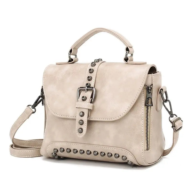 Vintage Oil Leather Handbag Women Bag Crossbody KL600