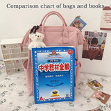 Teenagers Girls Ring Bag Travel Bags Laptop Backpack Women Notebook