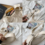 Semicircle Crossbody Bag for Women Adjustable Strap Clutch Purse
