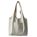 Beige Reusable Harajuku Tote Bag Large Capacity