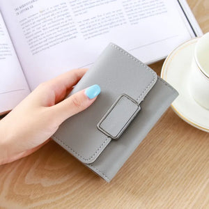 Short Women Wallets Girl's PU Leather Female Wallets Kpop Style Purse
