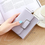 Short Women Wallets Girl's PU Leather Female Wallets Kpop Style Purse