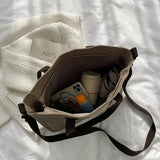 Canvas Tote Bag Women Shopper Shoulder Bag Large Capacity Crossbody Handbag