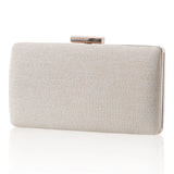 Women Shining Fabric Evening Bag Champagne Party Wedding Clutch Purse