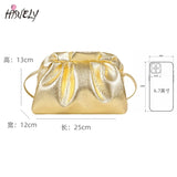Dumplings Women Messenger Bag Retro Golden Cloud Female Crossbody Shoulder Bag
