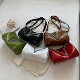 PU Leather Texture Armpit Bag for Women