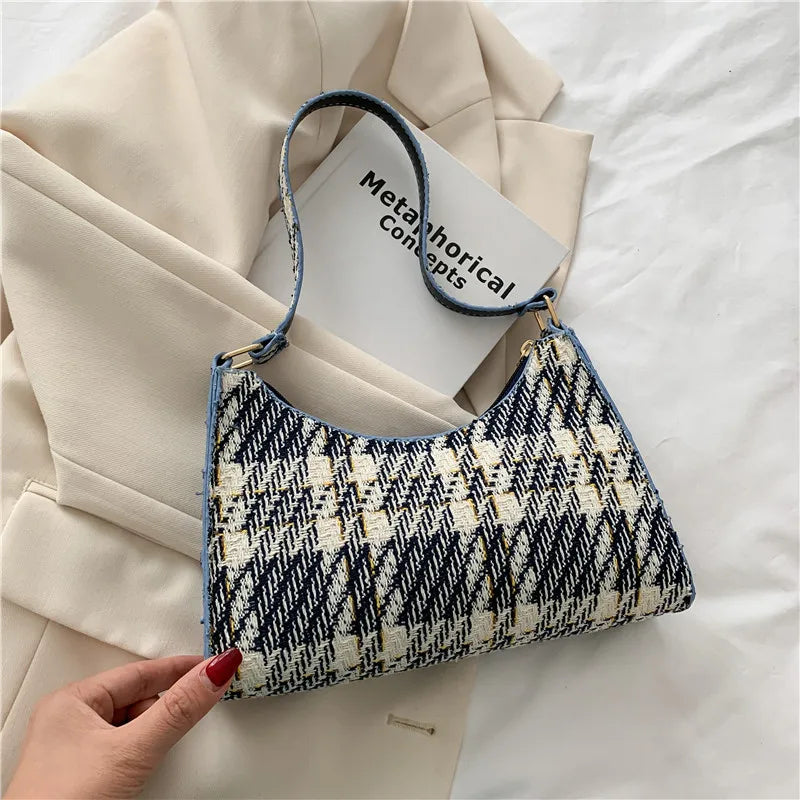 Check Women's Shoulder Bag PU Leather Handbags
