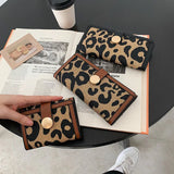 Leopard Print Buckle Clutch Bag for Women