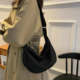 Women's Large Capacity Crossbody Bag Solid Shoulder Messenger Bag