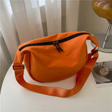Women's Large Capacity Crossbody Bag Solid Shoulder Messenger Bag