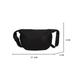 Women's Large Capacity Crossbody Bag Solid Shoulder Messenger Bag