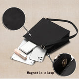 Square Bag with Initial Letter Pattern - Women's Commuter Shoulder Bag Handbag