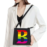 Square Letter Pattern Commuter Bag Woman Shoulder Evening Handbag