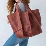 Large-capacity Women's Shoulder Bag Soft Leather Tote
