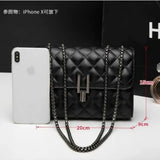 Female Shoulder Bag Chain Messenger Bag Student Leather Handbag