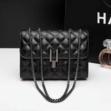 Female Shoulder Bag Chain Messenger Bag Student Leather Handbag