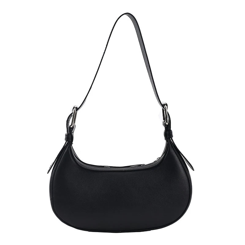 Small Armpit Shoulder Bag Solid Retro Women Hobos Handbag