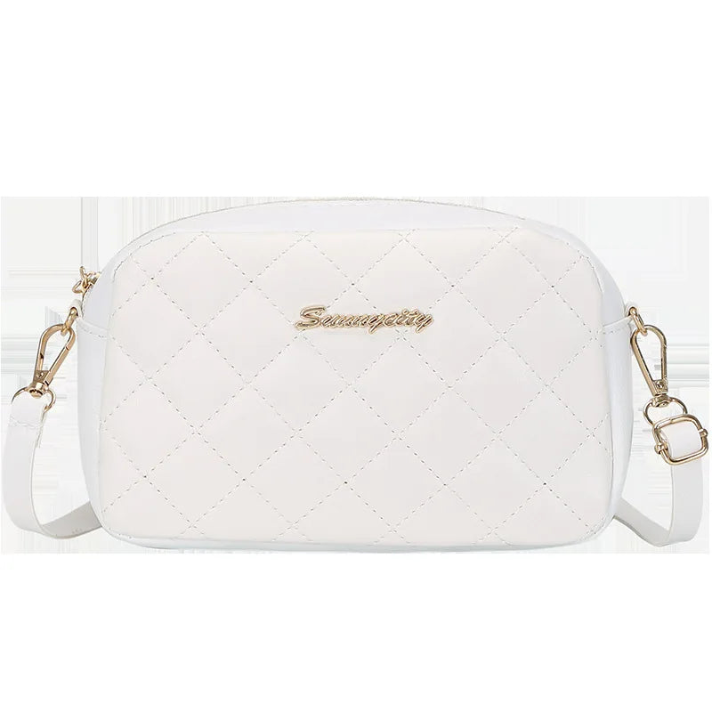 Embroidered Letter Small Messenger Bag for Women