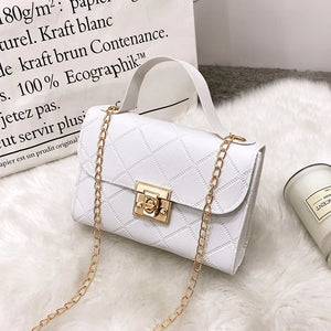 Small Messenger Handbag Women Shoulder Bag Embossed Ladies C