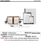 Women's Leather Shoulder Bag Wide Strap Crossbody Phone Purse