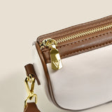 Women's Leather Shoulder Bag Wide Strap Crossbody Phone Purse