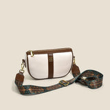 Women's Leather Shoulder Bag Wide Strap Crossbody Phone Purse