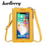 Small Women Bag Female Transparent Phone Bag Women Top Phone Pocket Yellow