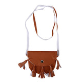Small Women Messenger Bags Pu Leather Women Shoulder Bag Tassel Solid Clutches