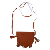 Small Women Messenger Bags Pu Leather Women Shoulder Bag Tassel Solid Clutches
