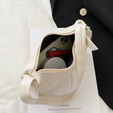 Soft PU Leather Women's Bag Solid Armpit Underarm Shoulder Bags