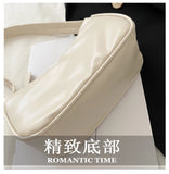 Soft PU Leather Women's Bag Solid Armpit Underarm Shoulder Bags