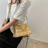 Weave Small PU Leather Crossbody Bags for Women