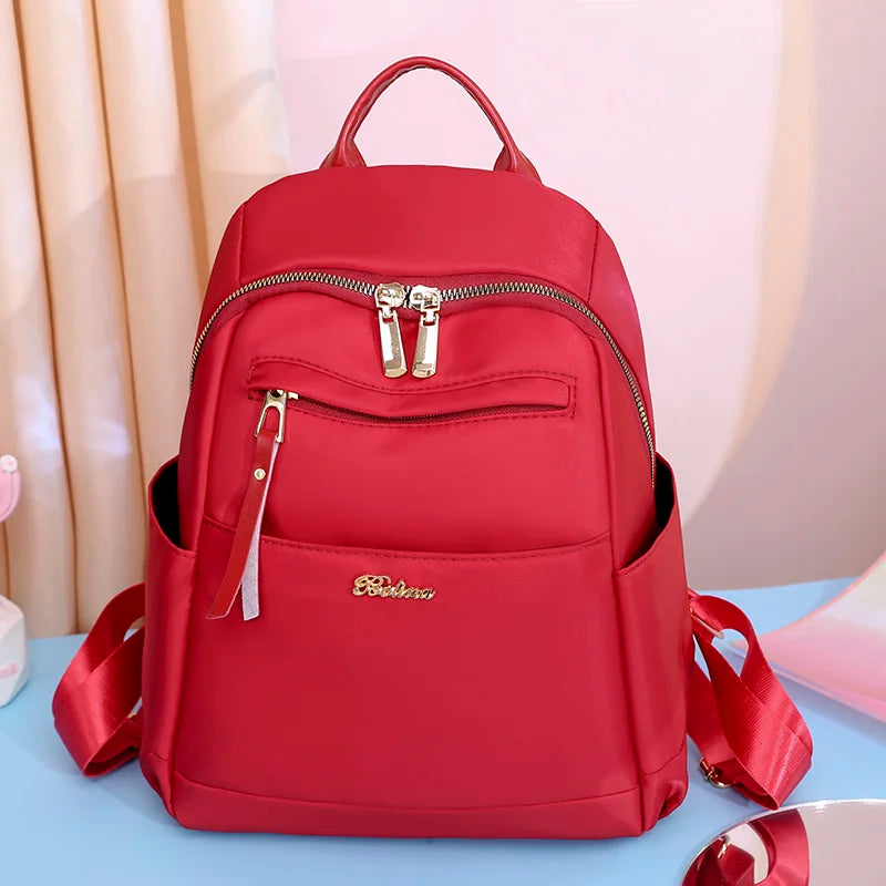 Nylon Oxford Backpack for Women Large Capacity Travel Bags