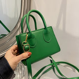 Solid PU Leather Crossbody Bags For Women Chain Female Shoulder Handbags