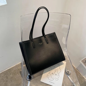 Solid Shoulder Bag Women Hand Bag Ladies PU Leather Tote