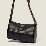 Soft Leather Women's Handbag Wide Strap Shoulder Bag Crossbody Tote