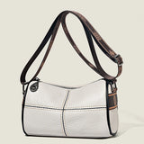 Soft Leather Women's Handbag Wide Strap Shoulder Bag Crossbody Tote