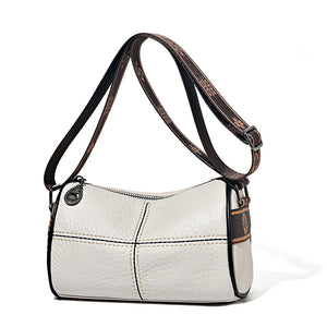 Soft Leather Women's Handbag Wide Strap Shoulder Bag Crossbody Tote
