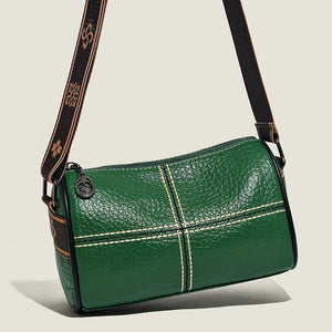 Soft Leather Women's Handbag Wide Strap Shoulder Bag Crossbody Tote