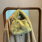 Faux Fur Tote Bag Winter Plush Shoulder Crossbody Bags