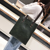 Retro Briefcase Shoulder Bag for Women