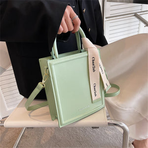 Women's Candy PU Leather Shoulder Bag - Spring & Summer Tote Bag