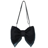 Spring Summer Japanese Bow Canvas Messenger Bag