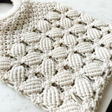 Spring Summer Woven Bag Hollow Beach Wooden Handle Ring Straw Handbag