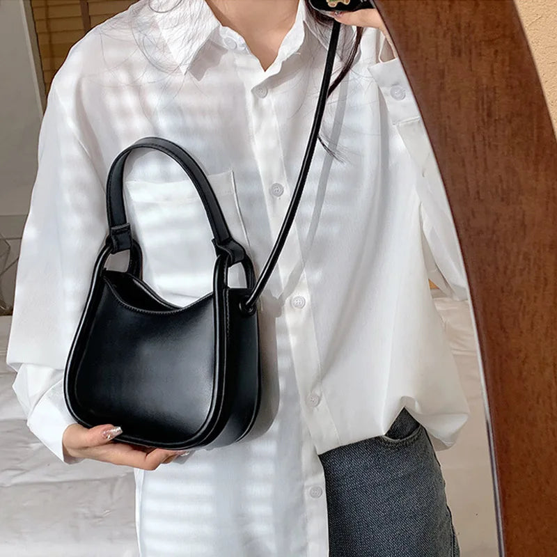 Spring Female Tote Bag Solid PU Leather Women's Handbag